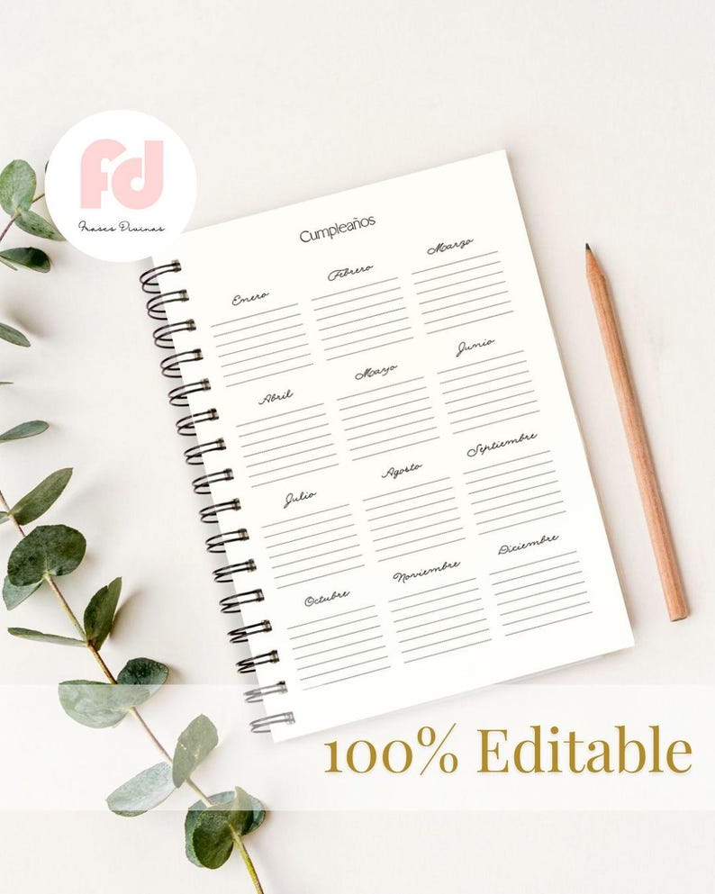 Editable Daily Planner in Canva 2026 - Digital File - PDF Planners ...