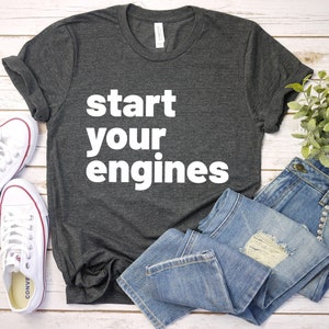 Race day shirt, checkered flag shirt, fast cars shirt, racing tee start your engines shirt, racing funny shirt racing vibes tee racer shirt,