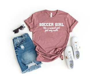 Lustiges Fußballspieler-T-Stück Fußball-Mädchen-Shirt Fußballspieler-Shirt Fußballspieler-Geschenk für Fußballspieler-Shirt Mannschaftshemden