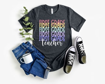 Back to school shirt, first grade teacher shirt, hello first grade, first day of school shirt, team teacher shirt 1st grade teacher matching