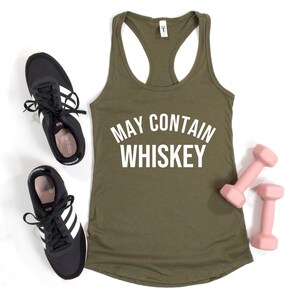May contain whiskey tanks funny whiskey drinker gift, whiskey drinker tanks whiskey helps, whiskey lover gift idea, matching party tank