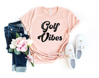 Retro golf vibes t shirt for golf mom tee golfer mom shirt gift for golf mom golf mama shirt gift for her retro vintage golf shirt
