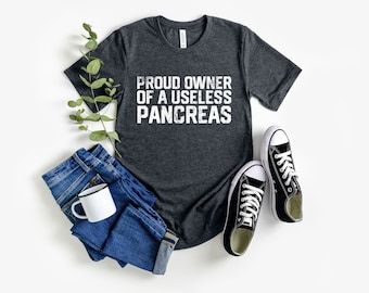Rolig diabetesgåva, rolig bukspottkörtelskjorta, värdelös bukspottkörtelskjorta, bukspottkörtel-t-shirt, diabetesmedvetenhet, diabeteskämpeöverlevandeskjorta