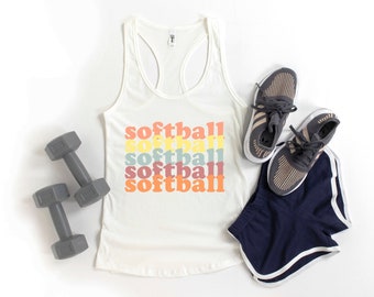 Softball tank top | softball shirt | softball mama tank top | softball mom shirt | softball player shirt | softball coach matching tank tops