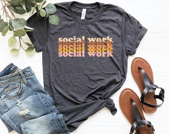 Compañero de trabajo, trabajador social, camiseta de trabajador social unisex, trabajo social, camisa de trabajador social, camisa de la escuela, regalo para trabajador social, sudadera con capucha, tanque