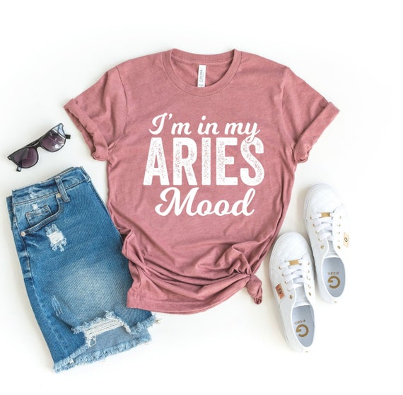 Aries shirt gift for aries lover aries tee aries gifts astrology shirt zodiac shirt aries zodiac i'm in my aries mood shirt
