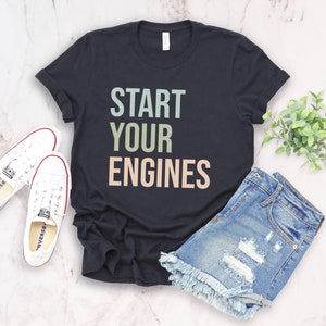 Racing mom shirt start your engines shirt, race day shirt, racer shirt, fast cars shirt, checkered flag shirt, racing vibes tee racing tee