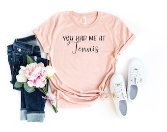 Camiseta divertida para tenistas, regalo para entrenadores de tenis, jugadores, amantes del tenis, camisetas de tenis, regalos de tenis, me conquistaste con la camiseta de tenis.