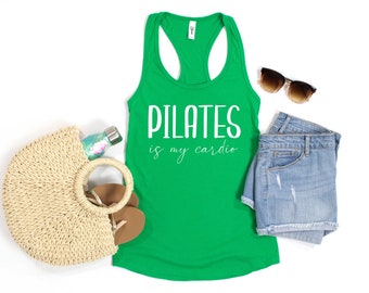 Lustige Pilates Racerback Workout Mama Tank Pilates Geschenk Tank Top Tanktop lustige Pilates Tanks für Frauen Pilates Workout Yoga