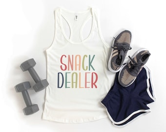 Snackdealer tanktop, grappig cadeau voor moeder, grappige moedertanks, geweldig cadeau-idee voor moeder, grappige moedertanks, moederverjaardag, moeder van kleintjes g