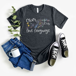 Gifts for singer choir is my love language shirt choir gift rehearsal shirt orchestra funny choir music teacher shirt choir director