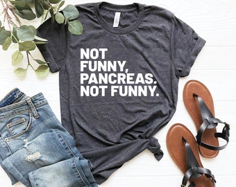 Nicht cool Pankreas nicht cool Shirt, lustiges Pankreas Shirt, lustiges Diabetiker Geschenk, Bauchspeicheldrüse T-Shirt, Diabetes Bewusstsein, Diabetes Kämpfer Shirt