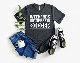 Voetbalshirt voetbal moeder shirt voetbal cadeau shirt voor voetbal moeder shirt met spreuken unisex shirt voetbal moeder voetbal vader t-shirt