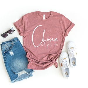 Chosen 1 peter 2:9, chosen shirt you are chosen gift faith shirt religious shirt jesus lover gift christian t-shirt christian love grace