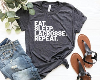 EXECAB Funny Lacrosse Saying T-Shirt - 100% Cotton Unisex Tee For Players, Coaches, And Fans