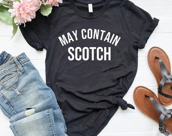 Kann Scotch-Shirts enthalten, lustige Scotch-Trinker-Shirts, lustige Scotch-Geschenke, Scotch hilft Scotch-Trinkern, Geschenkidee für Vintage-Scotch-Shirts gg