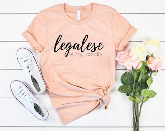 T-shirt voor advocaten, grappig cadeau voor advocaten, cadeau voor rechtenstudenten, t-shirt voor rechtenstudenten, grappig T-shirt voor rechtenstudenten, cadeaus voor advocaten, juridisch jargon is mijn cardio-shirt
