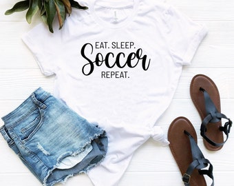 Eat sleep soccer repeat funny soccer shirt soccer t shirt soccer shirts team tees team gifts for soccer player shirt soccer life tee