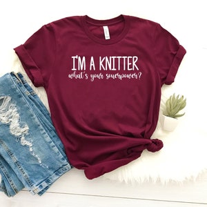 Knitting For Women Funny Gifts for Knitters' Unisex Premium T-Shirt