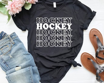 Camiseta de hockey moderna, divertida camiseta de hockey, regalo para jugador de hockey, regalo divertido de hockey sobre hielo, camiseta de hockey, camiseta de vibraciones de hockey