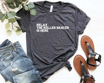 Roller skate party, roller skating gift, roller derby shirt, tank top, skating birthday - relax the roller skater is here