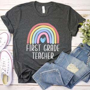 First grade teacher shirt, first day of school shirt, back to school shirt, 1st grade teacher tee, hello first grade, team teacher shirt