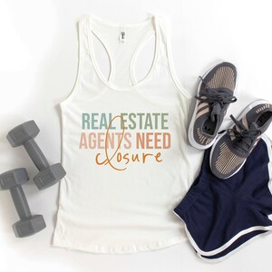Real estate broker gift, gift to realtor, gift to real estate agent, realtor tank real estate tank top fun realtor tank top gift top