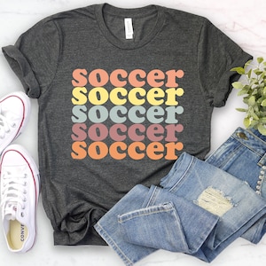 Soccer repeat funny soccer shirt soccer t shirt soccer shirts team tees team gifts for soccer player shirt retro word repeat shirt