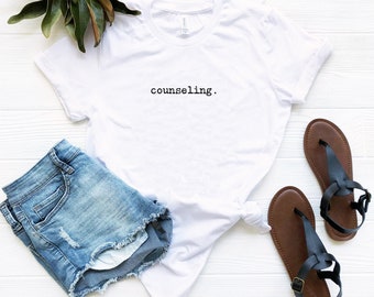 Counseling. aesthetic typewriter font shirt teacher shirt mental health shirt counselor gift school counselor gifts school counselor