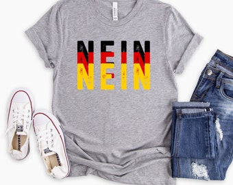 Germany gift german shirt germany shirt gift for him her funny german gift german friend gift for german funny t-shirts nein shirt