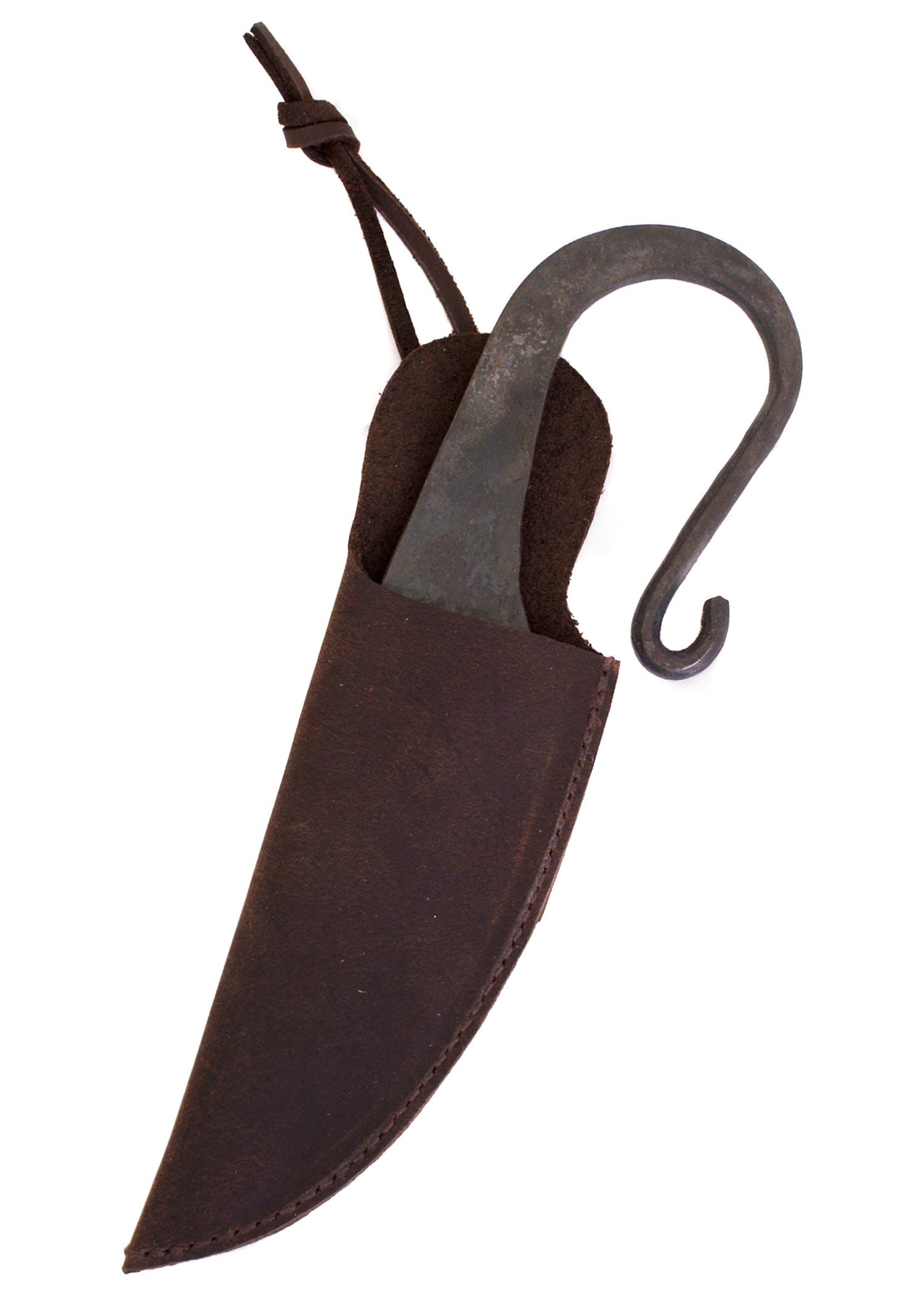 Couteau Viking en fer avec étui en cuir - MedieWorld