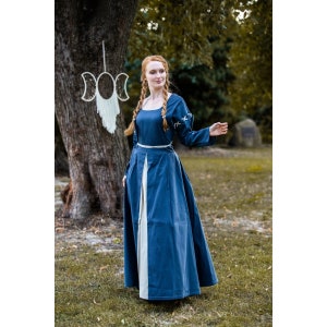 Disfraz de feria renacentista para mujer, vestido medieval retro de manga  larga, cosplay, vestido de Halloween, vestido de baile