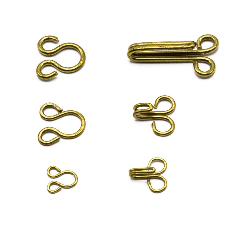 Brass hooks and eyelets Etsy