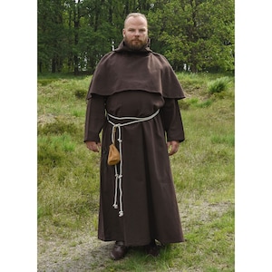 Monk's habit Benedict made of cotton, brown