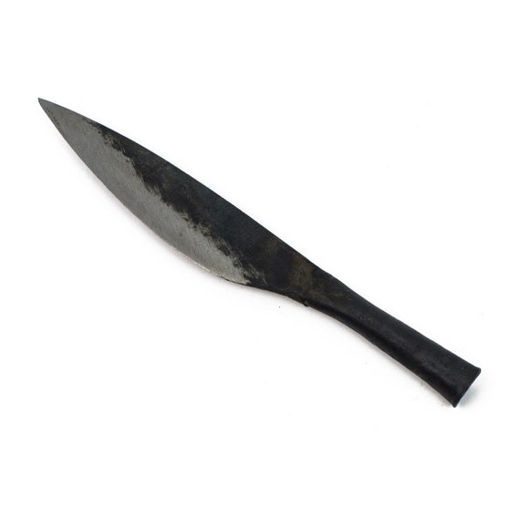 Hand-forged small knife with a 13 cm blade