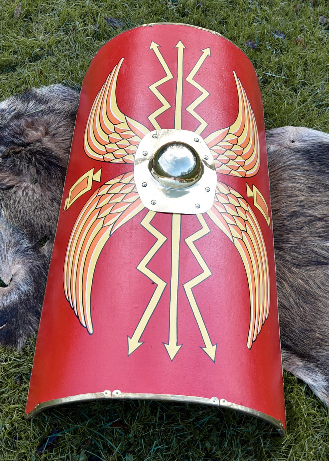 Roman Shield Scutum of the Roman Legionaries Etsy