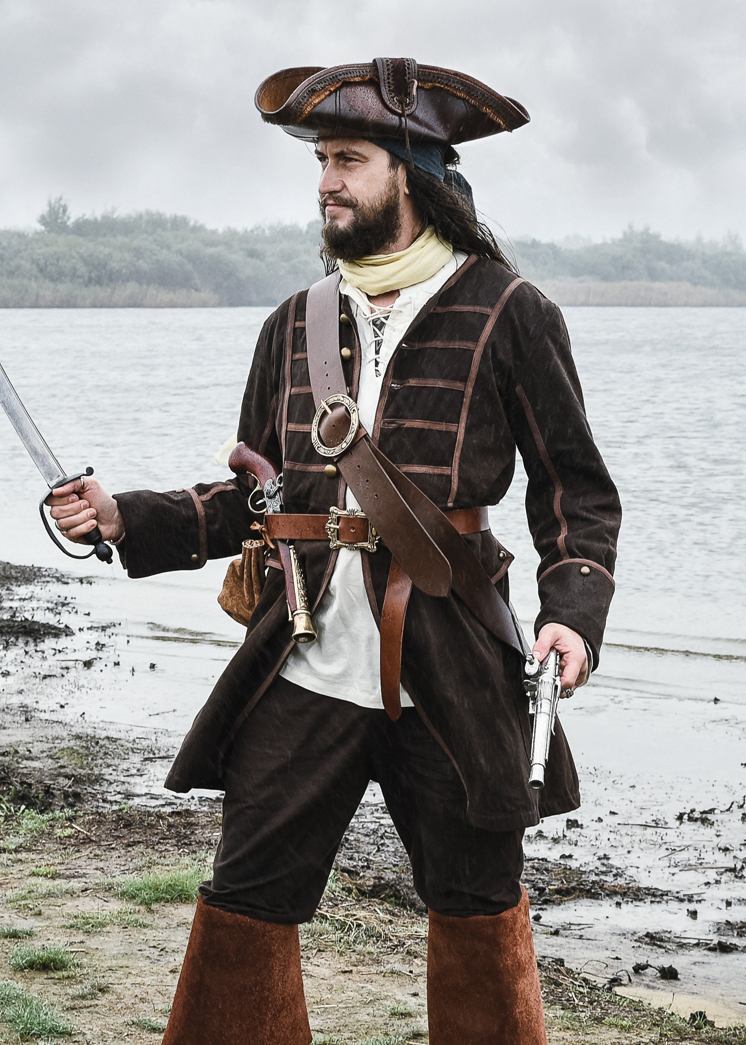 Pirate costume men outlet