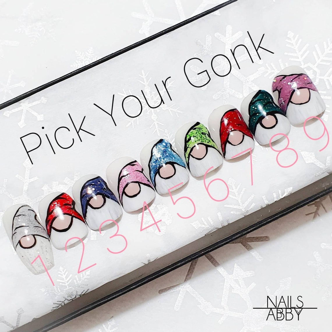 gonk nail art stickers