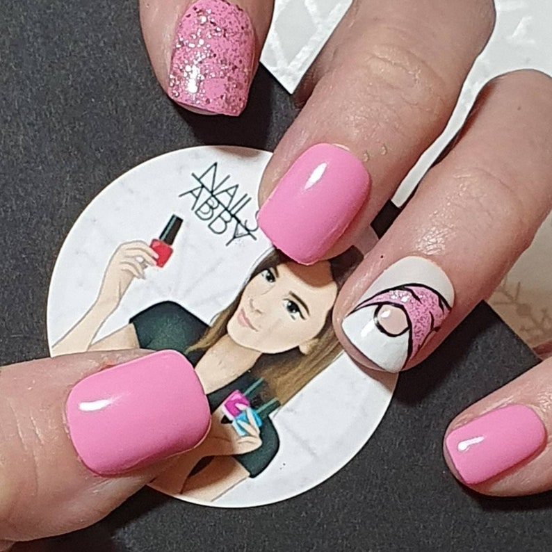 GONK Nails Gnome Press On Nails Pink Gonk Custom Etsy