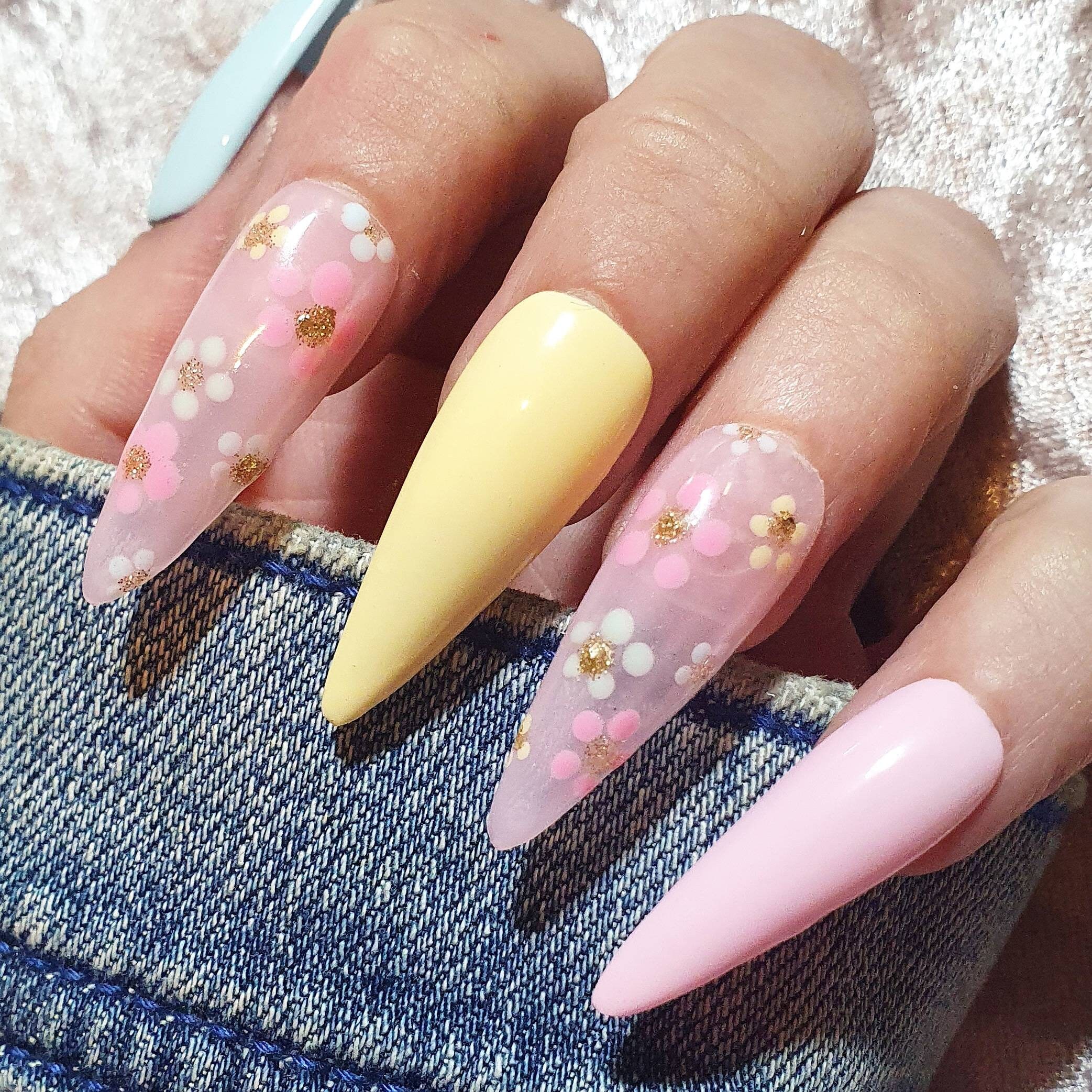 Cheer up It's Spring Press on Nails Avaliable in - Etsy