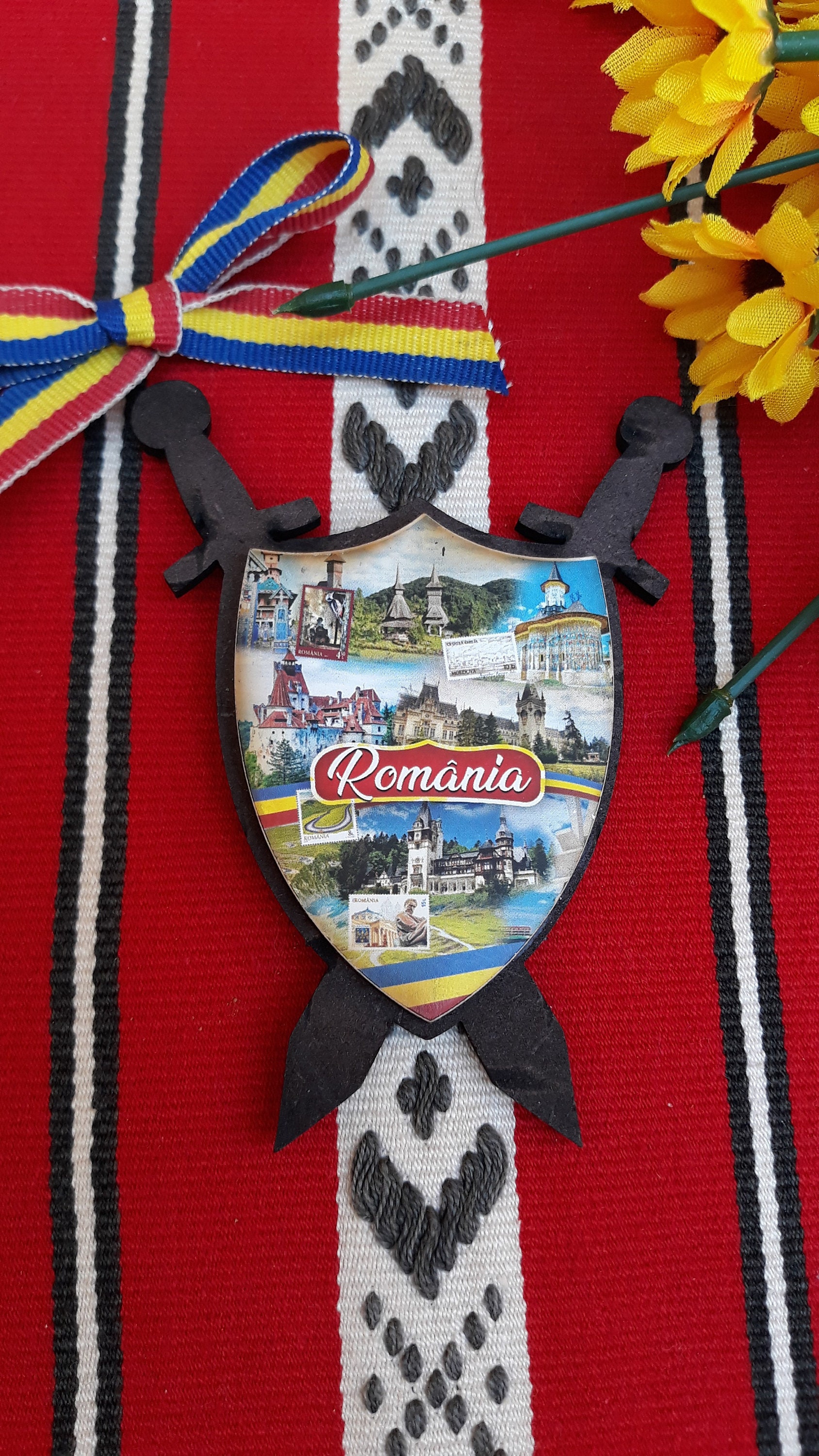 Calamita Da Frigorifero Normandia Francia Collezione Legno