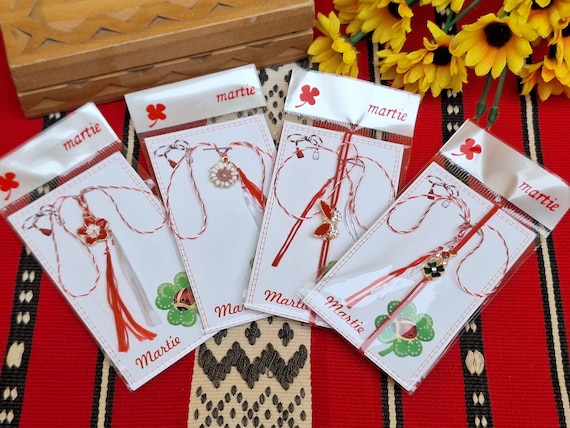 Märzchen, Armband. Martisoare. Baba Marta. Martisor. Martis. Martakia. Frühling Amulett