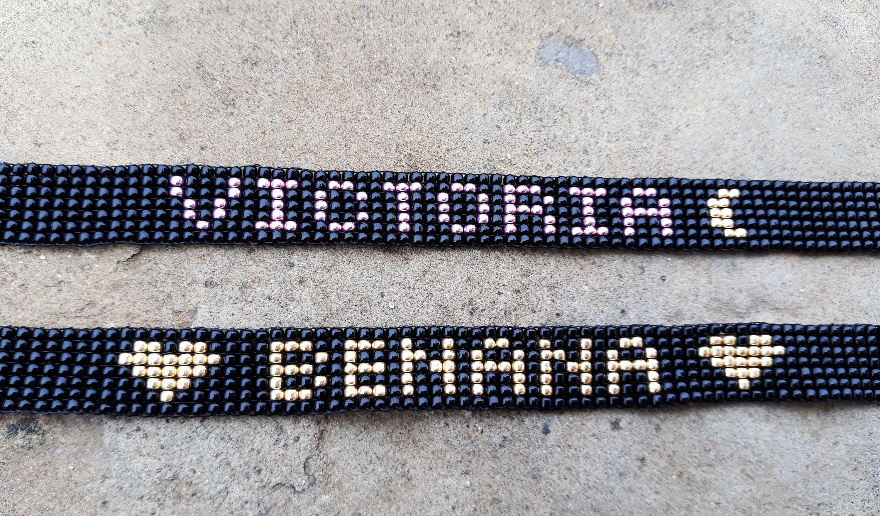 Custom Name Bead Loom Bracelet Customized Beaded Bracelet Etsy
