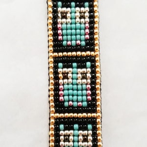 bead loom bracelet, owl bracelet, seed bead bracelet, beaded bracelet, adjustable bracelet, loom bracelet, owl loom bracelet, owl gift image 4