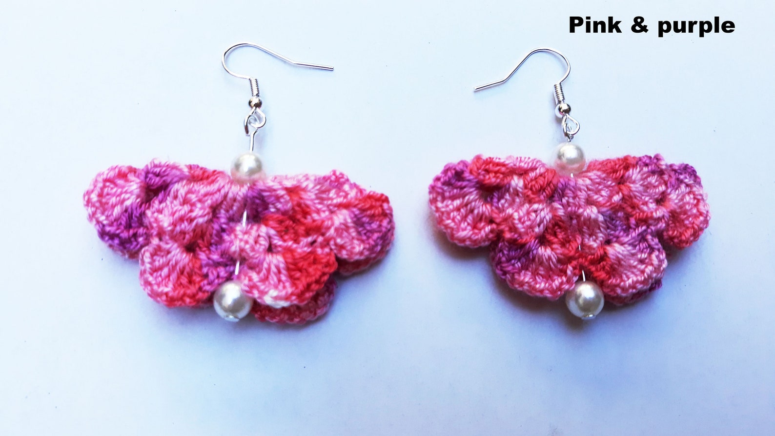 Crochet butterfly earrings butterfly dangle earrings girl Etsy