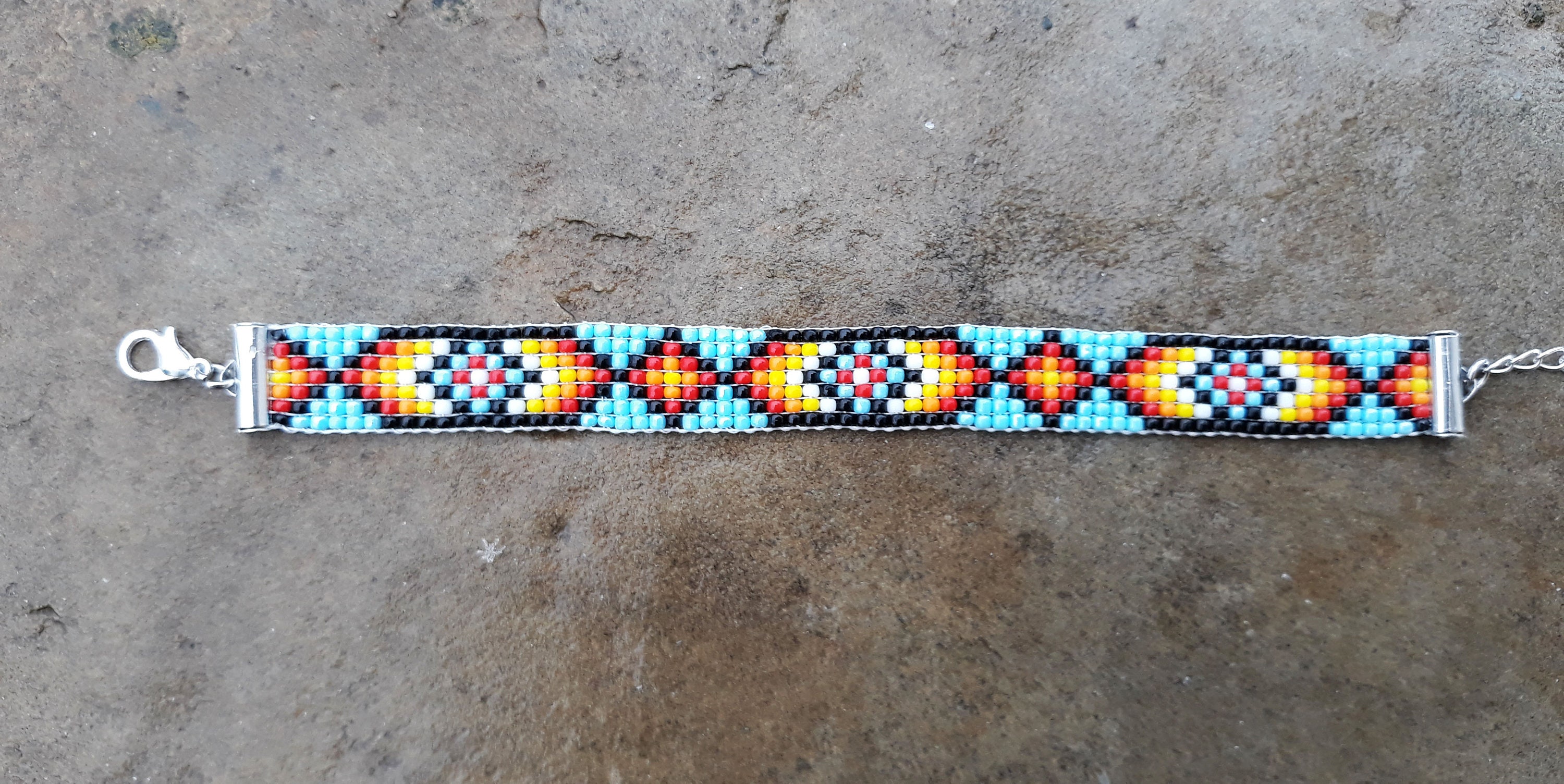 Beaded Loom Bracelet Native American Bracelet Seed Bead | Etsy