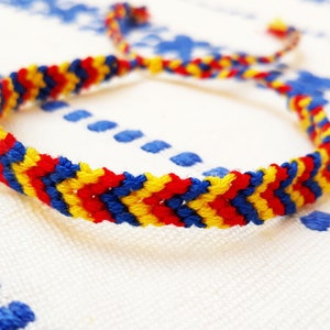 Romanian Jewelry, Romanian Flag Bracelet, Romanian Traditional Bracelet ...