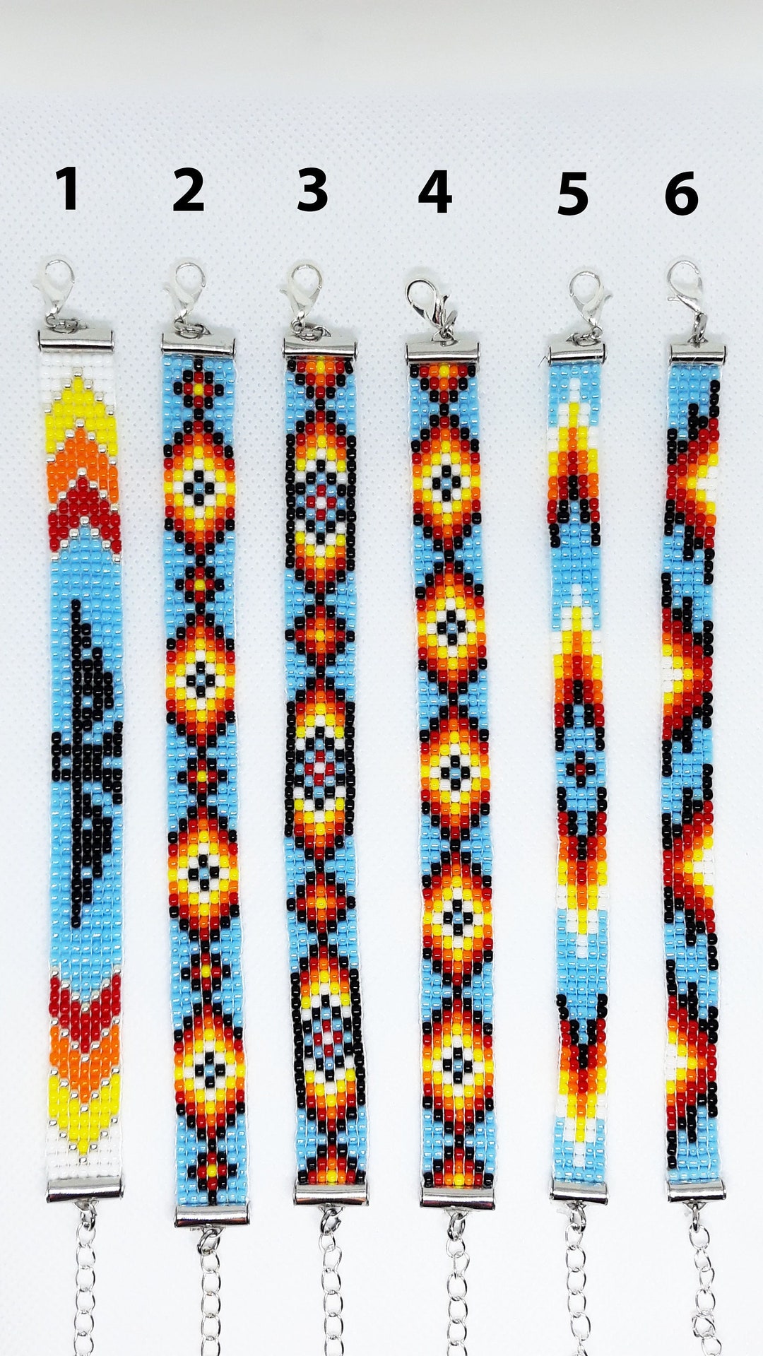 Bracelet Ethnique Jonc – Perles Rocaille Multicolores Sur Cuir – Femme