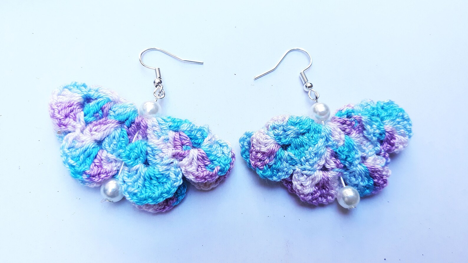 Crochet butterfly earrings butterfly dangle earrings girl Etsy