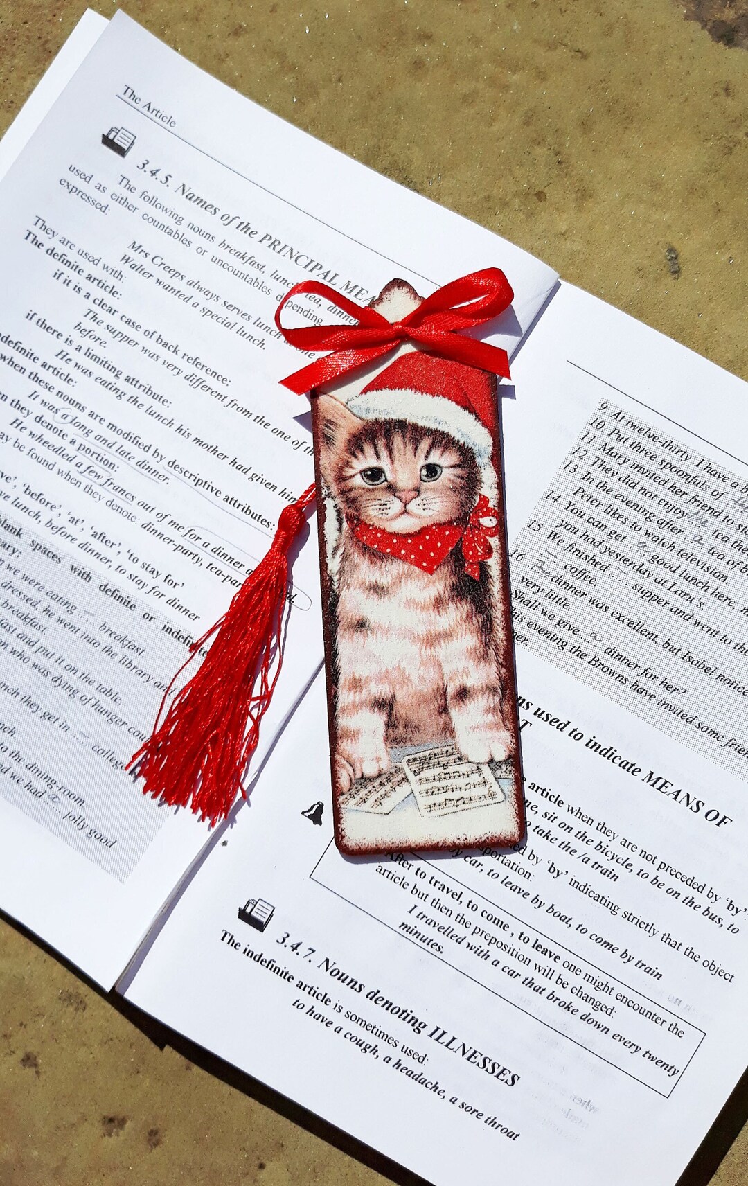 FREEBLOSS Kreuzstich Lesezeichen Set 6-teilig - Weihnachtsmuster Für Anfänger